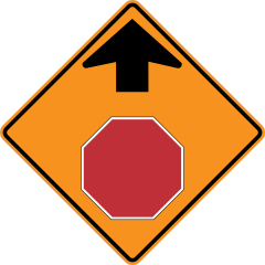 Stop Ahead Sticker