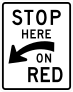 Stop Here On Red Sticker