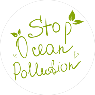 Stop Ocean Pollution White Sticker