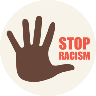 Stop Racism Circle Sticker