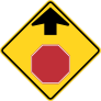 Stop Sign Ahead Sticker