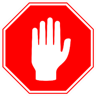 Stop Sign Legal Illustration Sticker