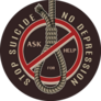 Stop Suicide, Ask For Help Illustration Sticker