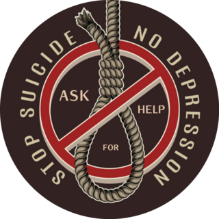 Stop Suicide, Ask For Help Illustration Sticker