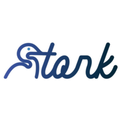 Stork Bird Lettering Sticker