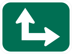 Straight Or Right Sticker