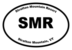Stratton Mountain Resort Oval Sticker