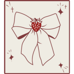 Strawberry Coquette Sticker