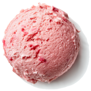 Strawberry Ice Cream Scoop Sticker