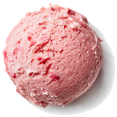 Strawberry Ice Cream Scoop Sticker