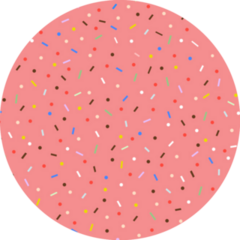Strawberry Ice Cream Sprinkle Sticker