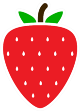 Strawberry Icon Sticker