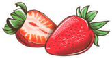Strawberry In Vintage Sticker