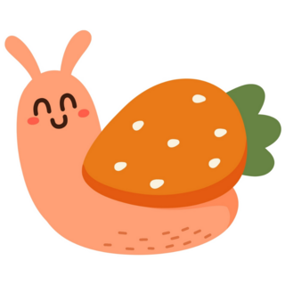 Strawberry Snail Sticker