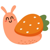 Strawberry Snail Sticker