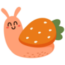 Strawberry Snail Sticker