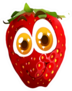 Strawberry With Smiling Face Sticker