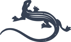 Striped Lizard Gecko Sticker