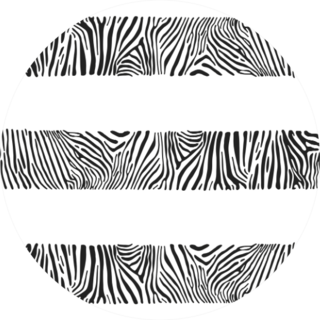 Stripes With The Zebra Texture Sticker