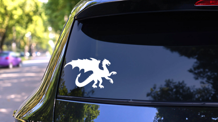 Strong Dragon Sticker on a Rear Car Window (New) example
