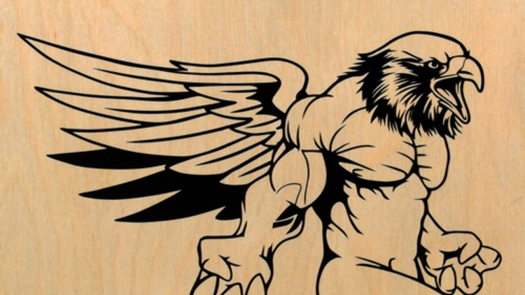 Strong Eagle Custom Cut-Out Sticker