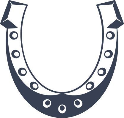 Studded Horseshoe Sticker