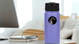 Studio Portrait Saluki Sticker on a Water Bottle (New) example
