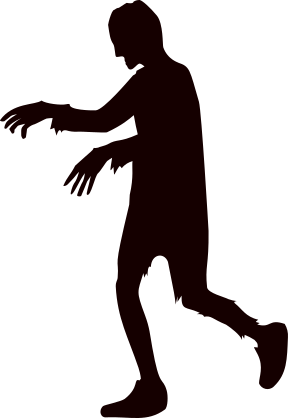 Stumbling Zombie Sticker