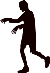 Stumbling Zombie Sticker