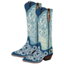 Stylish Blue Cowgirl Boots Sticker