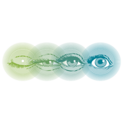 Stylish Design Images Of Human Eye Sticker