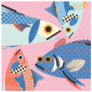 Stylish Fish Cartoon Sticker