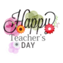 Stylish Happy Teachers Day Sticker