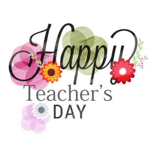 Stylish Happy Teachers Day Sticker