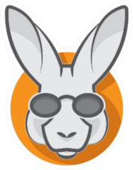 Stylish Kangaroo With Glasses Sticker