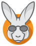 Stylish Kangaroo With Glasses Sticker