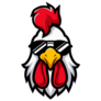 Stylish Rooster With Sunglasses Sticker