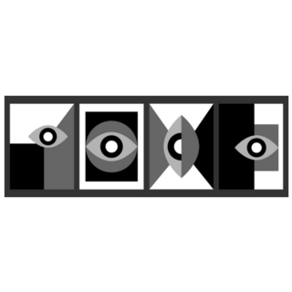 Stylish Set Of Geometric Eye Posters Sticker