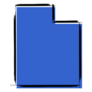 Stylized Blue Sketch Map Of Utah Sticker