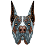 Stylized Great Dane Sticker
