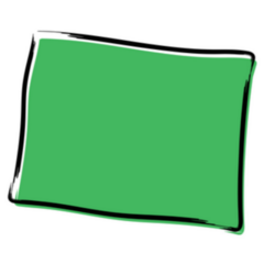 Stylized Green Sketch Map Of Wyoming Sticker
