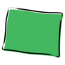 Stylized Green Sketch Map Of Wyoming Sticker