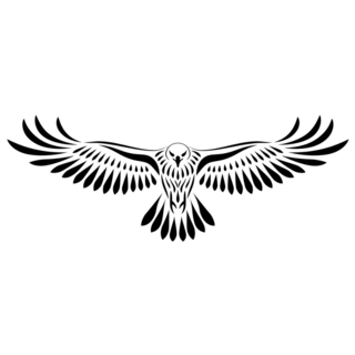 Stylized Hawk Sticker
