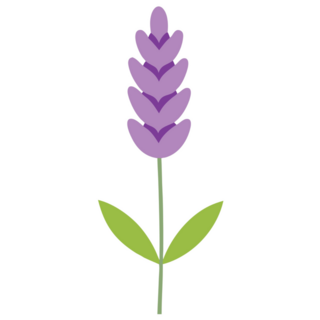Stylized Lavender Sticker