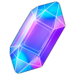 Stylized Magic Blue Gemstone Sticker