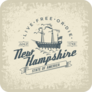 Stylized New Hampshire State Sticker