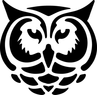 Stylized Owl Head Sticker