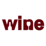 Stylized Wine Text Sticker