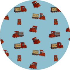 Suburban Train Wagon Pattern Sticker