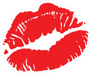 Succulent Red Lips Sticker